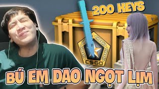 LỤM DAO GẦN TRĂM CỦ KHI MỞ 200 HÒM CSGO CÙNG CÁC CA SĨ REFUND VÀ IDOL NIMO CUTI CUTI