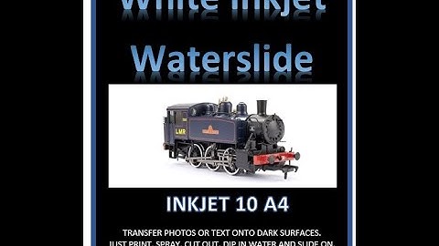 How to print in white using water slide decal paper