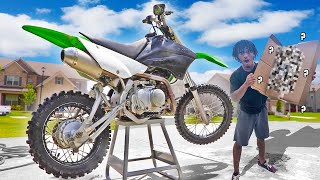 SURPRISED MY LITTLE BROTHER WITH OUR NEW DIRTBIKE...Bad News!