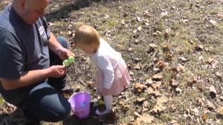 Lilly and Caroline Easter Egg Hunt 2015