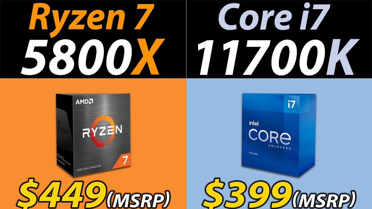 Test du AMD Ryzen 7 5800x, que vaut-il face au Intel i7 11700k ? 