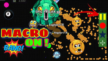 agar.io mobile - MACRO ON!! FAST DOMINATIONS!! SOLO\DUO