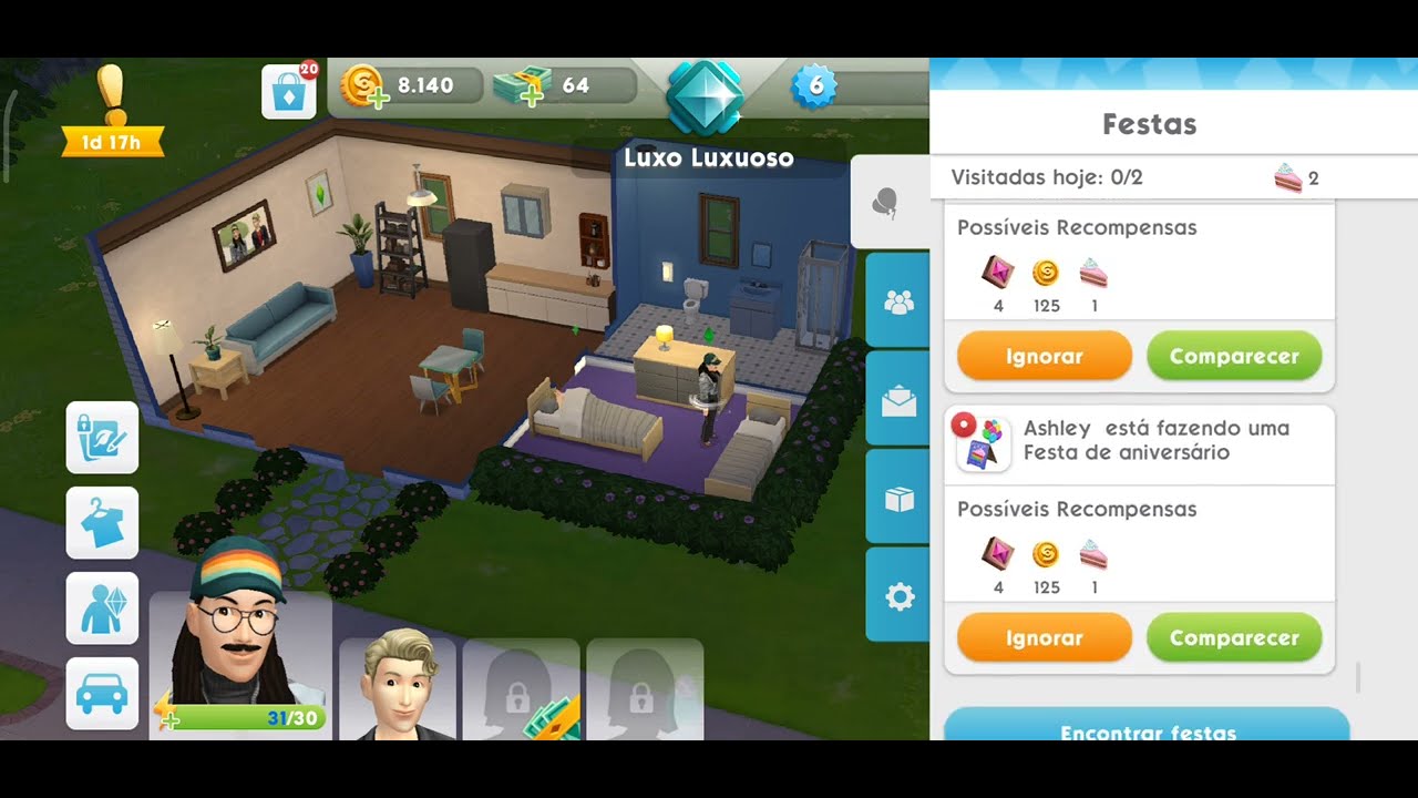 The Sims Mobile - Comemore com Festas no The Sims Mobile