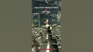 Oblivion Remastered vs Skyrim- Physics and Details Comparison | Gameplay Graphics