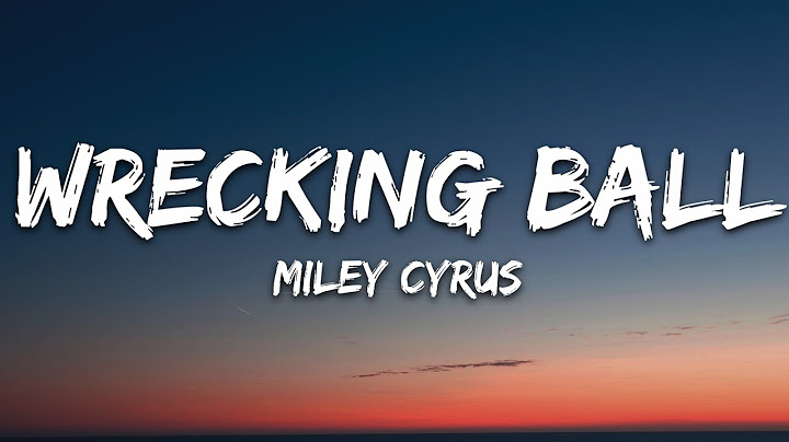 Wrecking Ball Lyric Video version - Lyric Video performance video thumbnail
