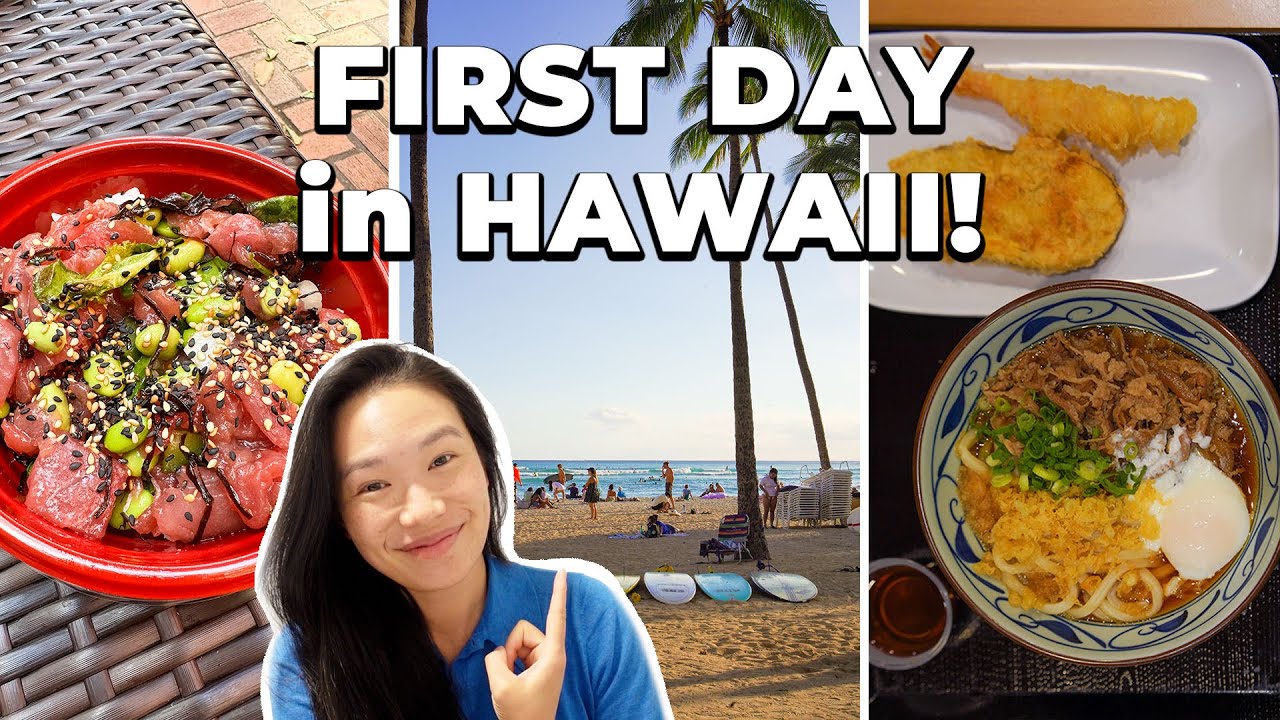 First Day in Honolulu HAWAII Travel Vlog! Flying Hawaiian Airlines