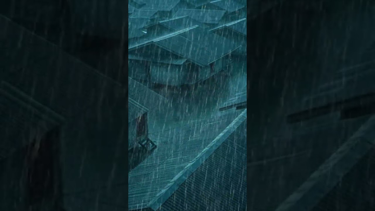 No Ads Rain Sounds for Sleeping - ASMR Extreme Rain on Tin Roof for Severe Anxiety Reset