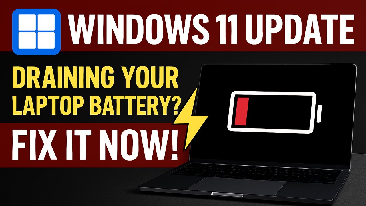 Draining Your Laptop Battery Fast after Windows 11 Update - FIX IT NOW ...