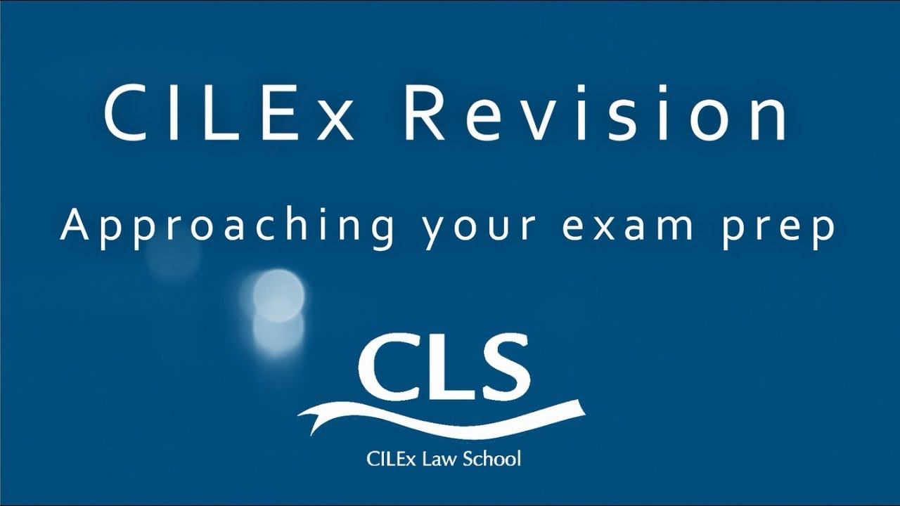 Approaching your CILEx exam prep YouTube