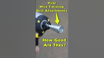 Wire Twisting Drill Attachments - Are They Any Good? #diy