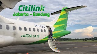 Citilink ATR 72-600 | Naik Pesawat dari Jakarta Ke Bandung! | QG1994
