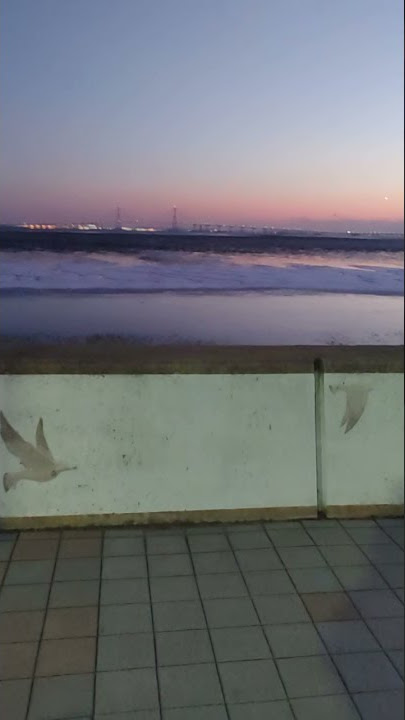 Winter Ocean and boardwalk at Inchon Yeong Jeongdo nr Airport!!~