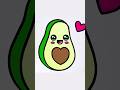 How to Draw a Cute Avocado #guuhdrawings