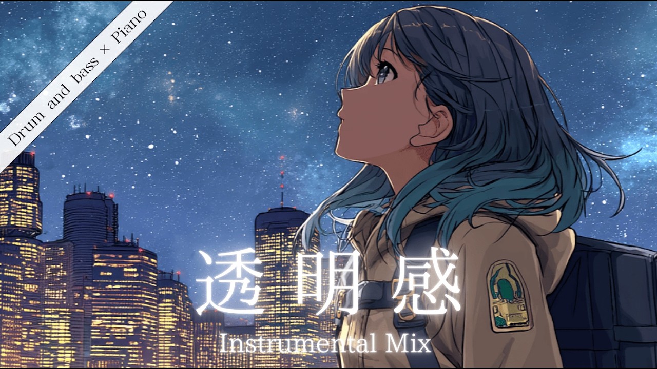 【クールBGM】美しい夜の街並み | Drum and bass × Piano |  アニメ・ゲーム風インスト楽曲