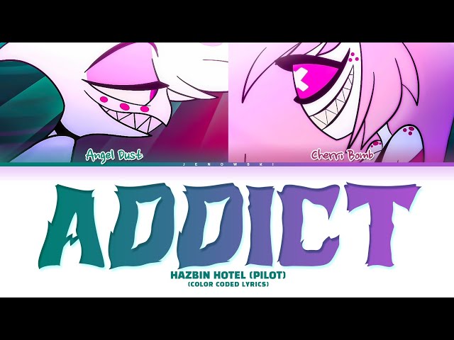 Hazbin Hotel (Pilot) - 'Addict' (Color Coded Lyrics) class=