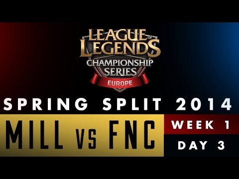 LCS EU Spring Split 2014 - Millenium vs Fnatic - Week 1 Day 3