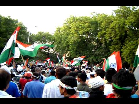 India Gate to Ramlila Maidan peaceful March to sup...
