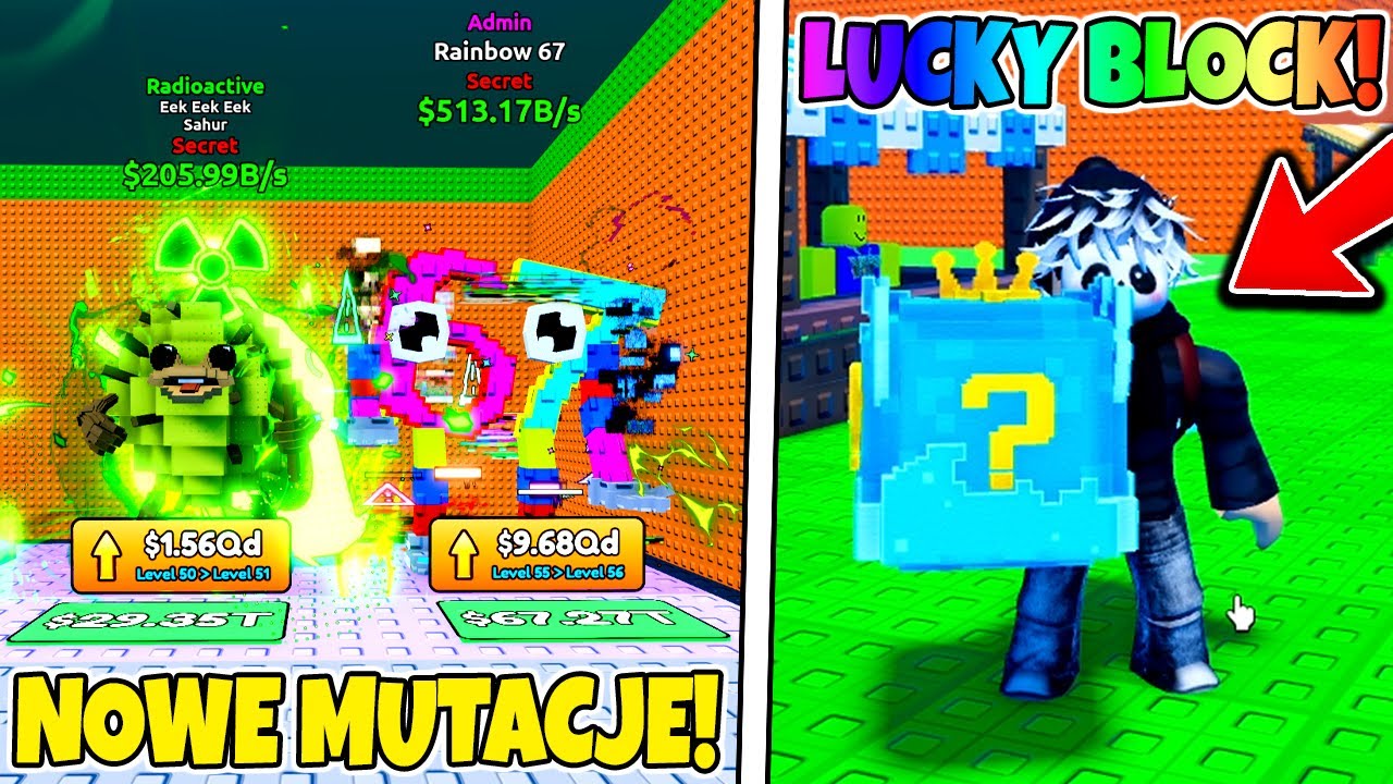 OTWORZYŁEM NOWE LUCKY BLOCK W ESCAPE TSUNAMI FOR BRAINROTS! Roblox