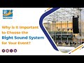 Why is It Important to Choose the Right Sound System for Your Event? #dubai #uae #soundsystem #yt