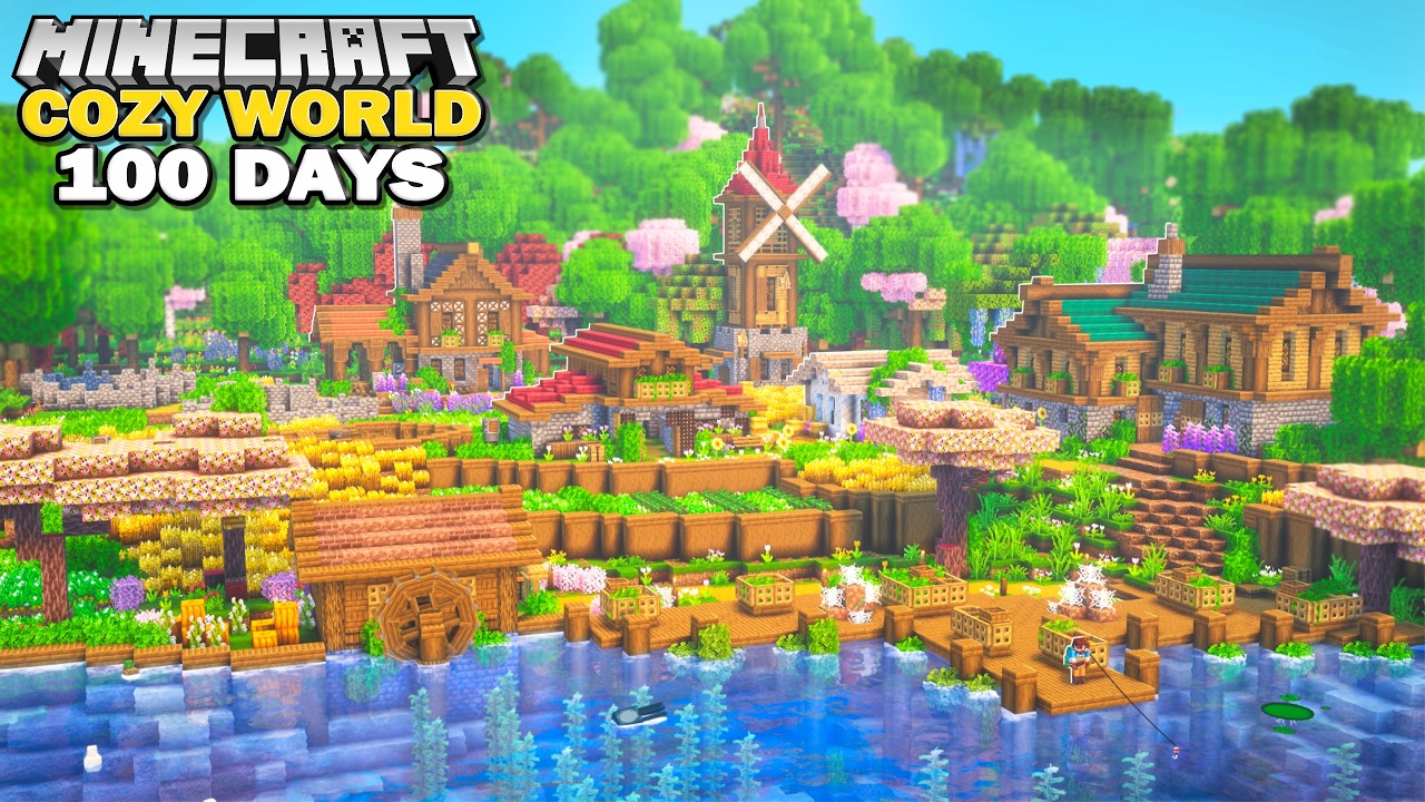 I Survived 100 Days In Cozy Minecraft - YouTube