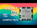 Ryzen 7 7700 integrated graphics Gaming Test (720p &amp; 1080p) – 23 Games Benchmark in 2025