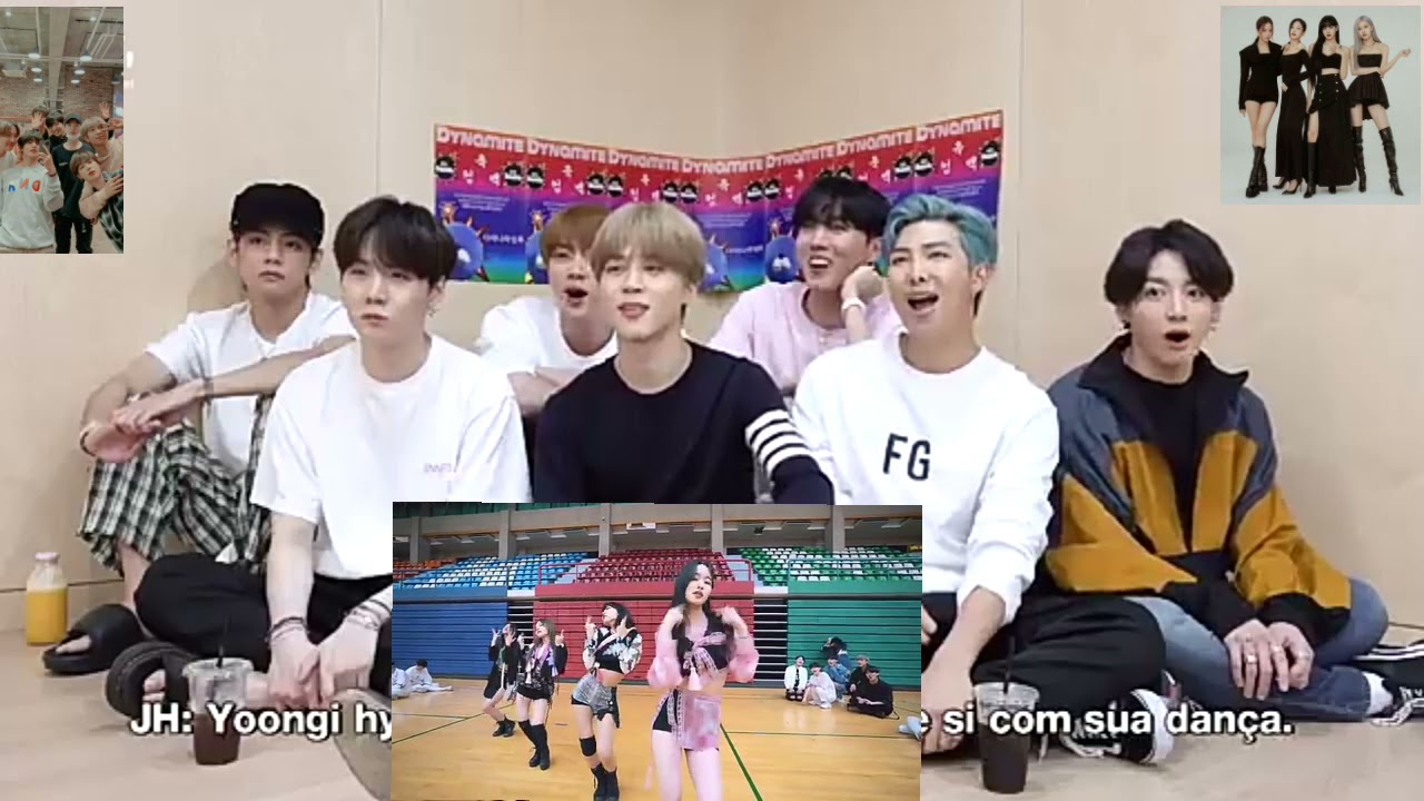 BTS reagindo a k-pop in public charllenges(Blackpink) (parte 3)