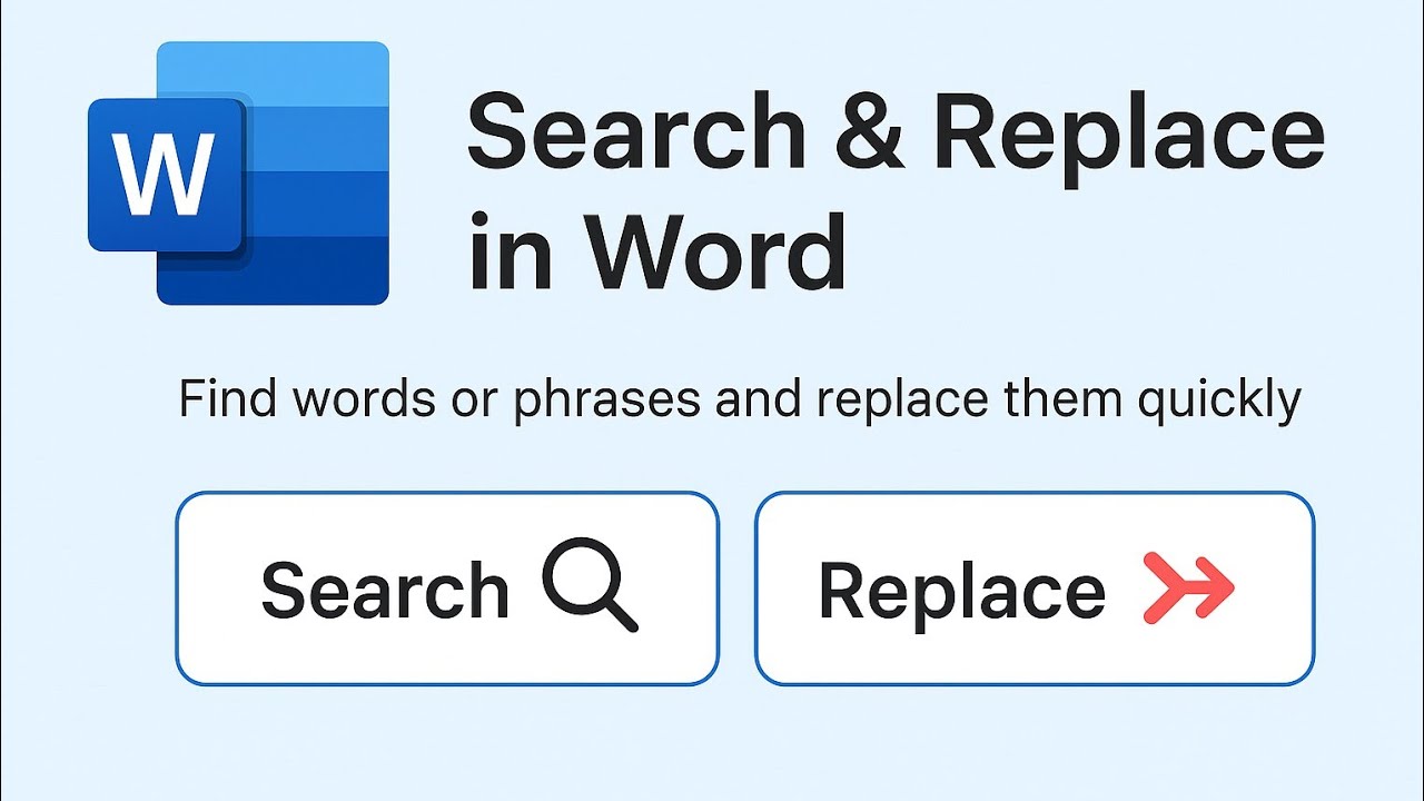 وورد الجزء 5  شرح عمليات البحث والاستبدال فى word