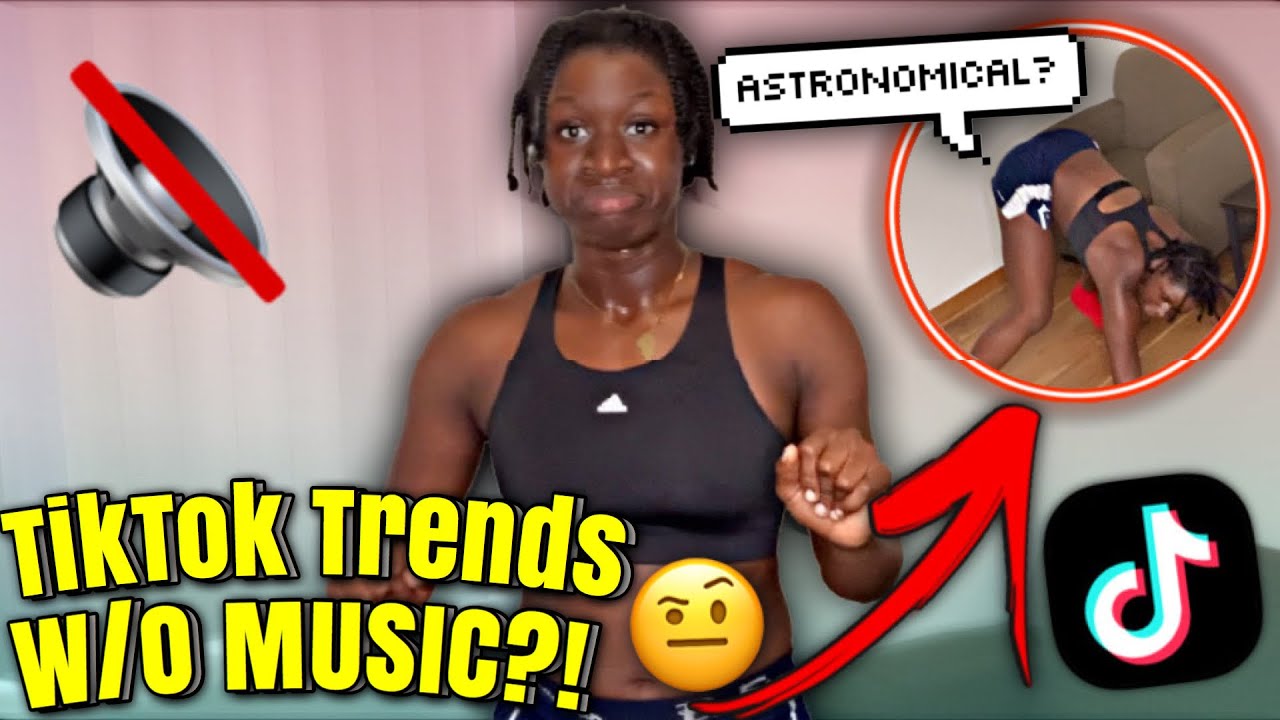 I Danced To TikTok Trends For 4 Minutes WITHOUT MUSIC‼️ð³ - YouTube