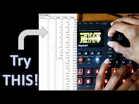 Digitakt Quick Beatslicing Tutorial (via sampleStart chart)