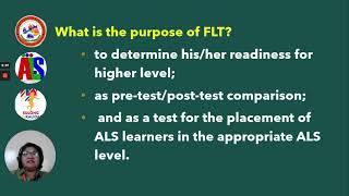 ALS REGION X - FUNCTIONAL LITERACY TEST (FLT) - MARLYN T. CARAECLE