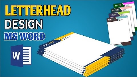 Latter head Design in Ms Word|How to Make latter page design in MS Word| Ms Word Tutorial in Urdu ||