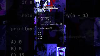 Can You Solve This Python Mystery