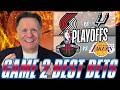 Game 2 Best Bets! Trail Blazers vs Spurs &amp; Rockets vs Lakers | NBA Playoffs