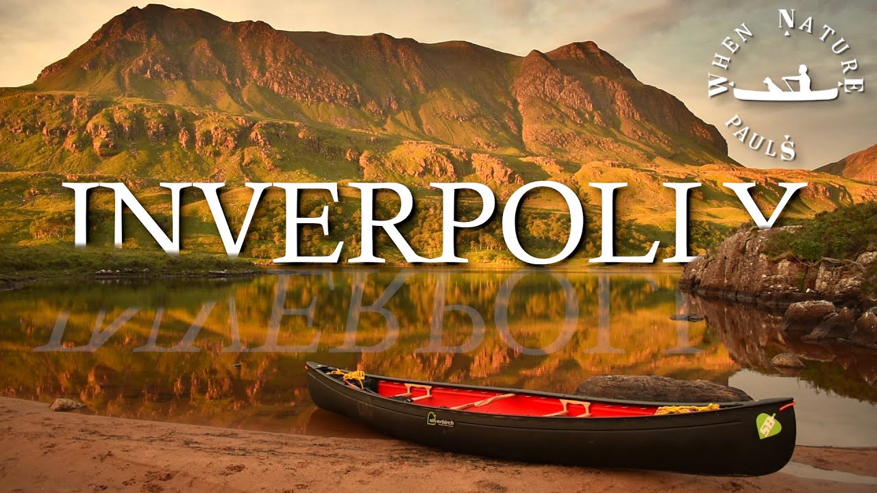 Каноэ, одиночный дикий кемпинг в шотландском высокогорье [Инверполли, Лох-Сионаскейг]