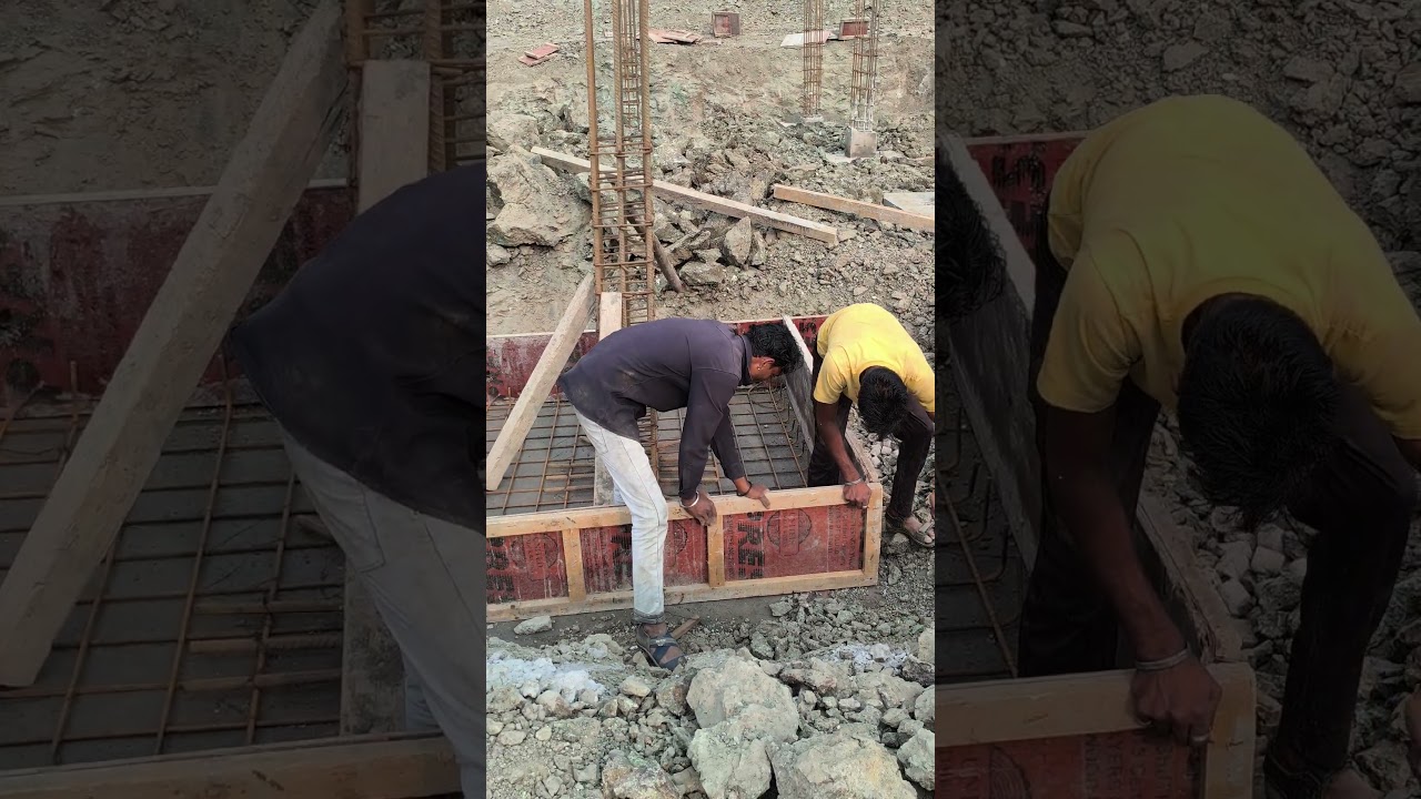 column footing rcc work 