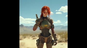 Fallout-inspired ai generated character with body armour