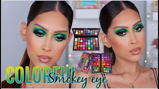 EASY COLORFUL SMOKEY EYE| USING BPERFECT COSMETICS LOVE TAHITI & CARNIVAL XL PRO PALETTES screenshot 2