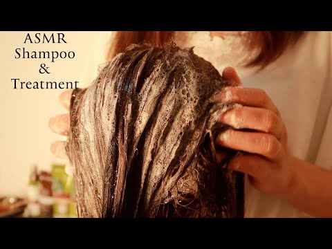 ASMR Shampoo and Treatment for Damaged Hair. Sleep Pill ? No Talking