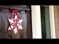 DIY Snowflake Monogram Wreath