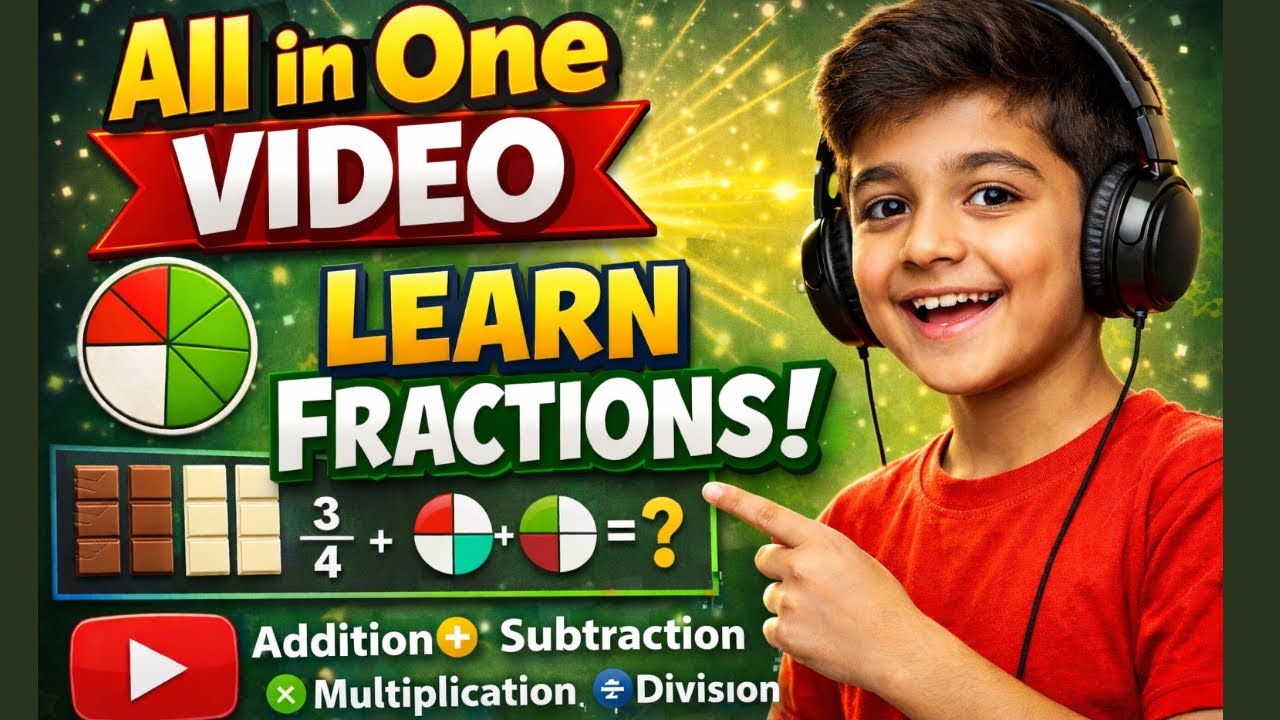 Fractions Complete Guide | Addition, Subtraction, Multiplication & Division| LearnEZ 