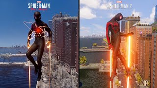 Marvel's Spider Man Miles Morales Vs Marvel's Spider Man 2 Miles Morales | Comparison