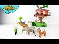 ADVENTURE TREE House! Playmobil WIldlife Animals safari toys for kids build playset