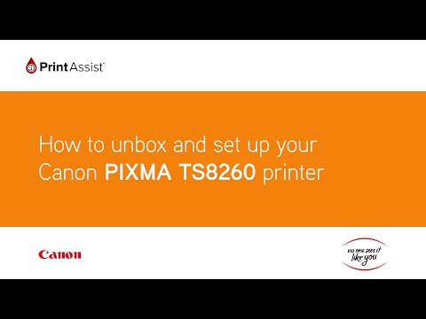 How to unbox and set up the Canon PIXMA HOME TS8260