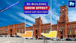 How to create Next Level Trending 3d Building Grow Effect | Premiere Pro Tutorial in Hindi/Urdu