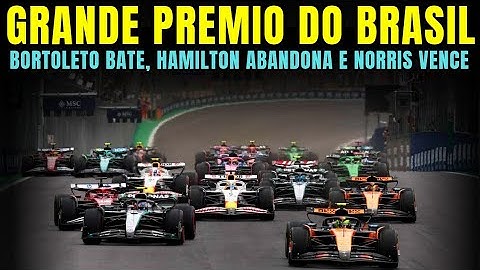 F1 2025 - BORTOLETO BATE, VERSTAPPEN NO PODIO, HAMILTON E LECLERC ABANDONAM E NORRIS VENCE - BRASIL