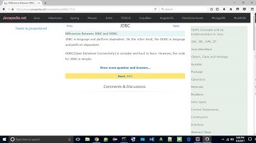 Differences Between JDBC and ODBC. | javapedia.net