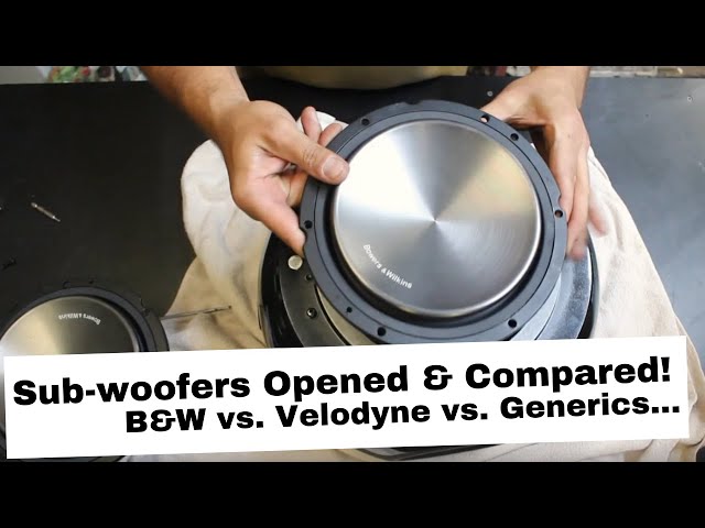 Motley Deqenereret loop Hilltop Workshop | Subwoofer teardown and compare. B&W PV1, Velodyne SPL10,  and a couple of ferals. - YouTube