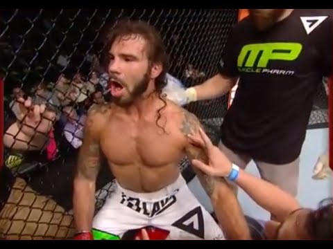 UFC - Clay Guida burps/belches at break. [FUNNY] [HD]