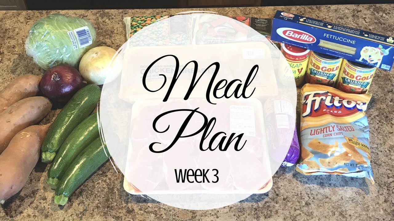 Meal Planning: Week 3 - YouTube