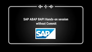 How to test a SAP ABAP BAPI without  commit